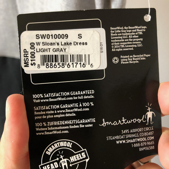 SmartWool Sloans Lake Dress NWT and Blue Zipper - Picture 3 of 6